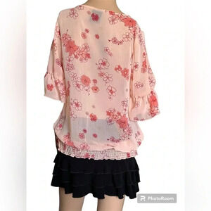 Charlotte Russe Tiered Ruffled Hip Hugging Stretchy Black mini skirt